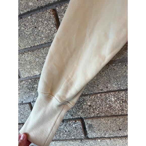 Abercrombie & Fitch Soft AF Collection Cropped Mock Neck Sweatshirt Beige S - Picture 7 of 7